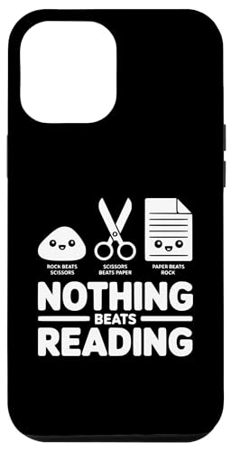 Carcasa para iPhone 12 Pro MAX Nada Mejor Que Leer Piedra, Papel y Tijeras, Divertido Amante de los Libros