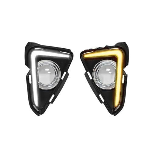 Antibrouillard Toyota RAV4 2016-2018 avec feux de jour DRL bicolores blanc et jaune