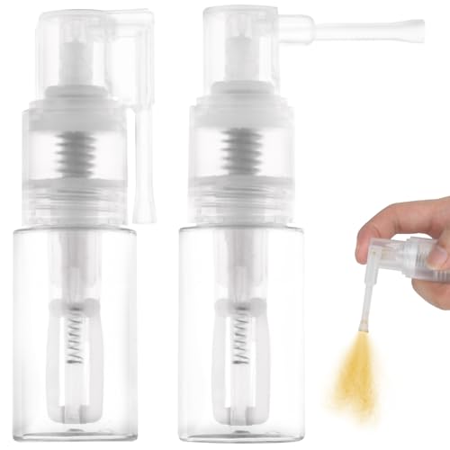 2 PCS Glitter Duster Sprayer, 35ML Powder Spray Bottle, Glitter Spray Pump for Craft,Cakes,Cloth, Dry Powder Spray Bottle Empty