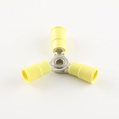 12-10 Ga. Insulated 3-Way Terminals - (Pack of 25)