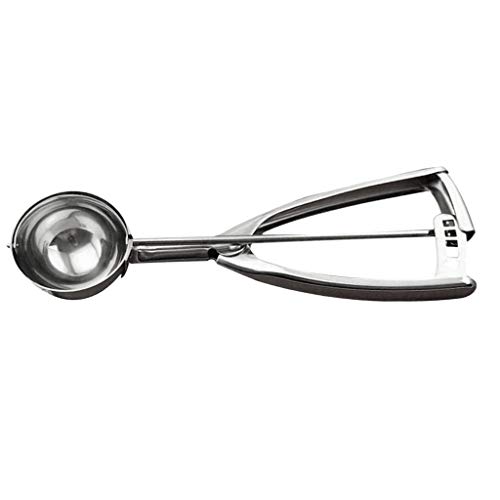 GADGETS PESADOS PARA COZINHA DE Aço Inoxidável Serenable Cupcake Melon Ice Cream, Prata, Small, 1