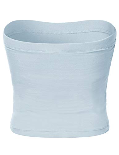 Image of Women's Shapewear Tube Tops Strapless Ruched Built-in Shelf Bra Casual