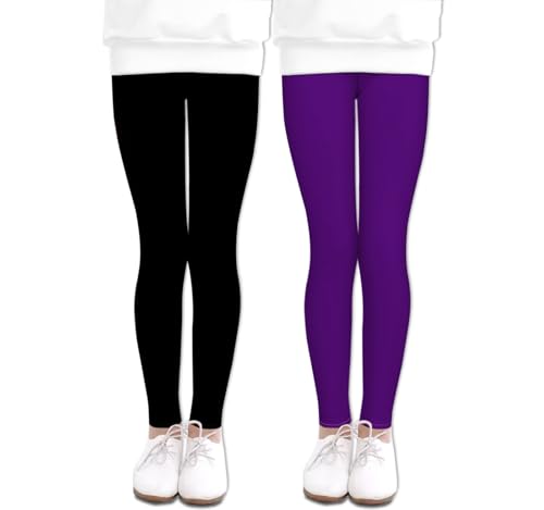 Image of LUOUSE Girls' Leggings Full Length Comfy Pants Trousers 4-13 Years