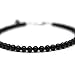 Kathy Bankston Handmade Black Onyx Bracelet, Small 3mm Beads, Adjustable 7 to 8 Inches