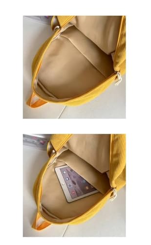 Cute duck backpack, cute corduroy backpack with large capacity, suitable for both boys and girls (Black)3