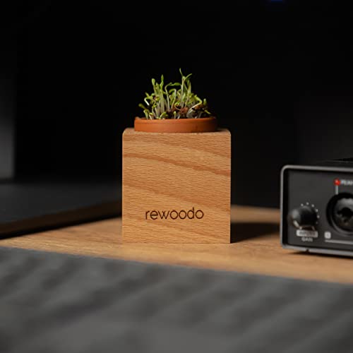 rewoodo Pflanztöpfe - Indoor Garten Anzuchtsystem Mini-Gewächshaus Tischdeko Schreibtisch(6er Set, Pflanztöpfe) - Image 7
