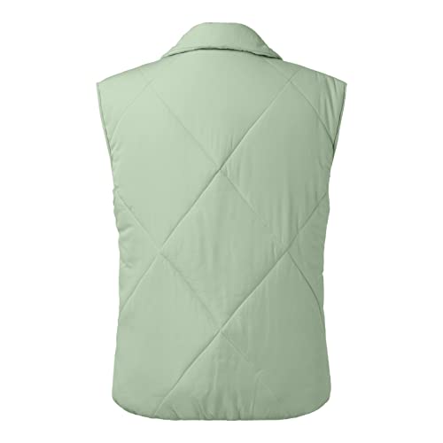Pufferly Jackets for Women Quilted Women's Pockets Full Zip Long Sleeve Quilted Jacket Short Vest Coats Removable4