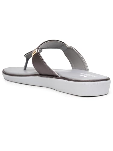 Image of Women's Elevate Comfort Flat Sandals Cushioned Adjustable & Stylish Slip-Resistant Design For Girls /Ladies