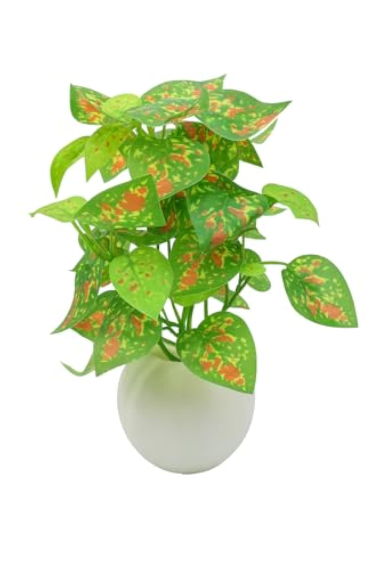 Artificial Aglaonema Plant in White Ceramic Pot