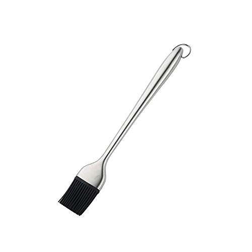 Cepillo De Barbacoa Simple Y Elegante, Cepillo De Acero Inoxidable para Aplicar Adobo De Salsa De Mantequilla, Cabezal De Cepillo De Silicona Que Se Puede Utilizar En Restaurantes De Cocina