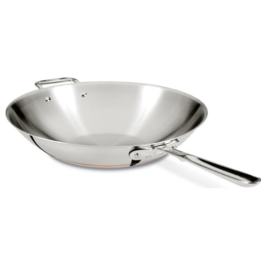 All-Clad 6414 SS Copper Core 5-Ply Bonded Dishwasher Safe Open Stir Fry Pan / Cookware, 14-Inch, Silver