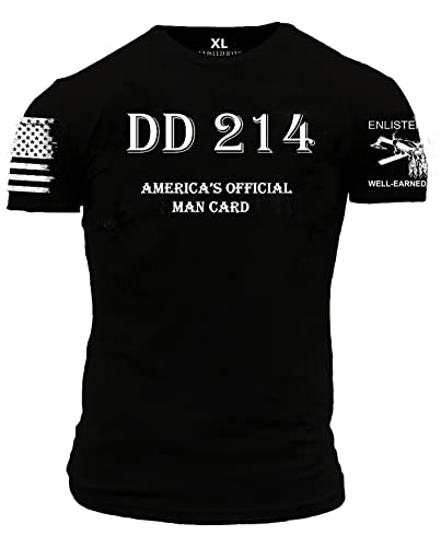 ENLISTED RANKS DD 214 Graphic t-Shirt (XL) Black