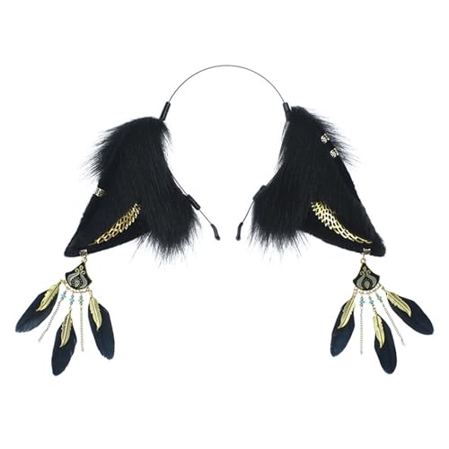 Serre-tête oreilles de renard confortable pour maintenir les cheveux et déguisement