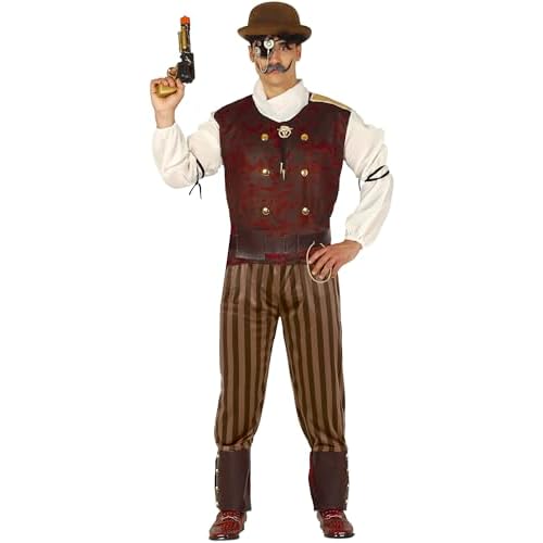 FIESTAS GUIRCA Disfraz de Steampunk Hombre Adulto Talla M 48-50