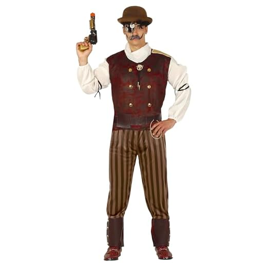 FIESTAS GUIRCA Disfraz de Steampunk Hombre Adulto Talla M 48-50