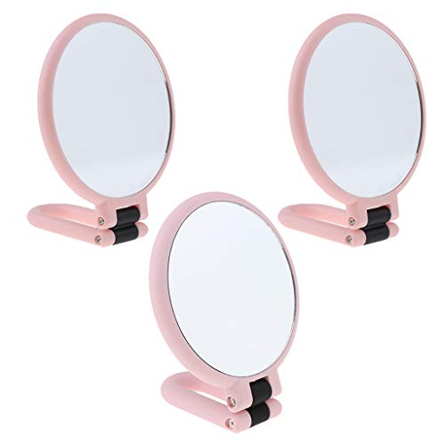 Espejo de Maquillaje Redondo Portátil de Doble Cara miniatura 3