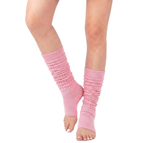 Image of COUVER Womens Scrunched Slouch Socks Soft Cotton Breathable Retro Crew or Knee High, Multiple Colors