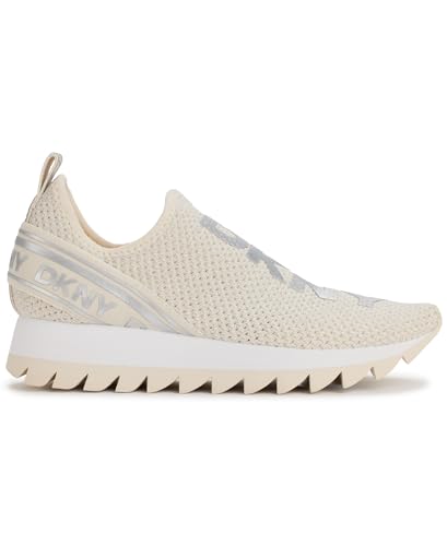 Image of DKNY Women's Abbi Knit Slip on Sneaker with Logo