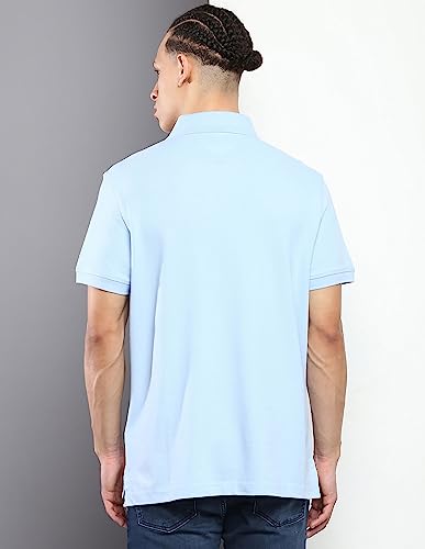 Image of Tommy Hilfiger Solid Regular fit Cotton Polo t-Shirt