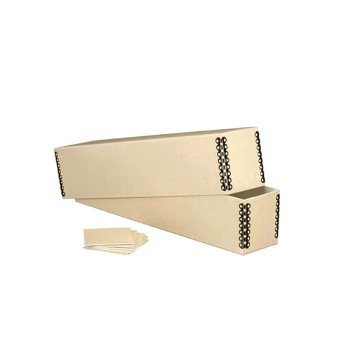 Lineco Slide Storage Box, Archival Acid-Free Case for Negatives Films Cards and Photos, Pack of 1