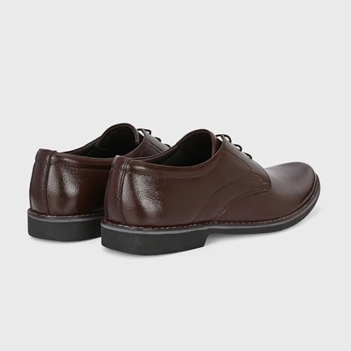 Image of Blue Leather by Centrino Genuine Leather Mens Shoe | Oxford Formal Shoes | Durable Leather with Anti-Skid Sole | Classic Derby Lace-Up Dress Shoes | Office Business Footwear (4086)