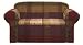 Chezmoi Collection Gitano Burgundy Purple Green Gold Heavy-Duty Jacquard Loveseat Cover Slipcover