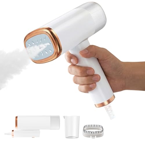 Image of Portable Clothes Steam Iron Handheld - Hand Held Foldable Clothes Steamer | 1000W Garment Steamer High-Powered, 20s Fast Heat-up Steam Removes All Fabrics Wrinkles Effectively, Suit for Travel Home