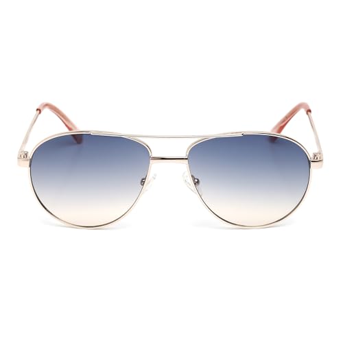 Women's Metal Sun Glasses Polarized Oval Sunglasses, Gold, 59/17/1402