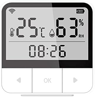 UanTii Tuya Smart Temperature Humidity Sensor WiFi Indoor Hygrometer ...