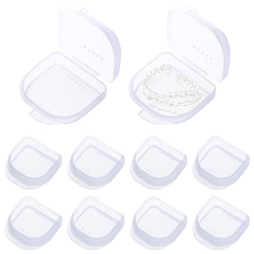 Maoerdental 10 Pack Retainer Case,Dental Retainer Box with Vent Holes