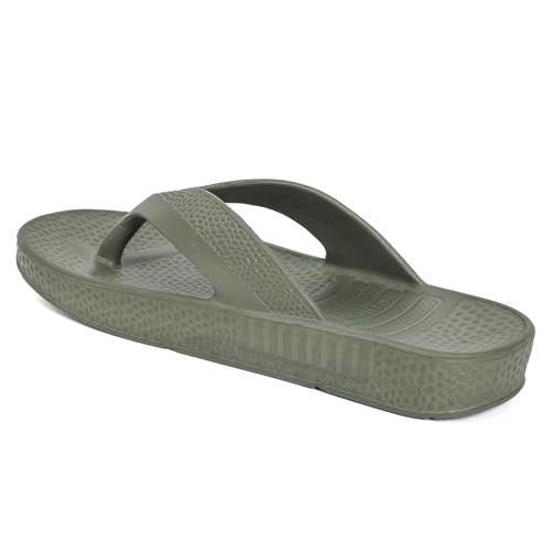 Image of Aqualite AL-1255 Slippers for Men with Comfotable Sole Slip-On Flat Flip Flops, Sliders, Chappal & Comfortable Slipper for Men