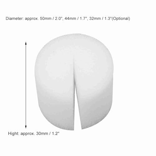 Zerodis 50Pcs Hydroponischen Schwamm Hydroponik Soilless Gemüseanbau Gartenbau Gemüse Pflanze Pflanzenwachstum Hydroponics System Sämling Schwämme Gewächshaus(50mm / 2.0)