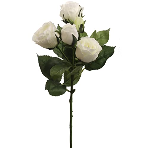 Larksilk White Rose Spray for Decor and Events