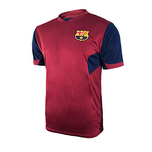 Icon Sports FC Barcelona Raglan Striker Game Shirt (Small, Red)