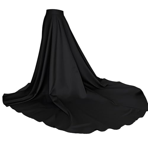 Satin Detachable Long Train Bridal Removable Skirt Formal Party Overskirt