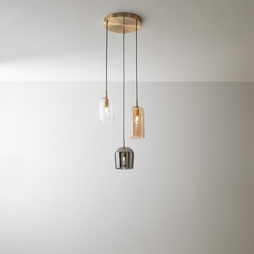 Lustre contemporain Coro 3 pendentifs E14 suspension plafonnier design moderne
