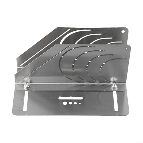 Stainless Steel 45° Pipe Cutter Tool for Rubber Insulation Foam Cutting Fixture Precise Alignment Assistance Construction Adjustable Size Cutting Fixture(B)