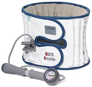 DDS Lumbar Decompression Belt Double Lite Pneumatic Air Back Brace Lower Waist Back Lifting Working Out Walking Gym Sciatica Herniated Disc Pinched Nerves Stenosis Traction 5XL (49