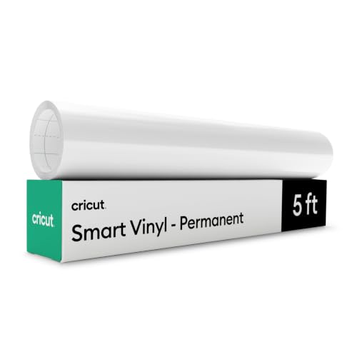 Image of Cricut Smart Vinyl - Permanent, White, 13 in x 5 ft Bulk (1)