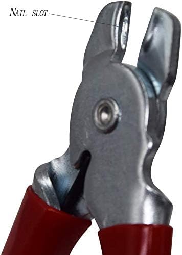 Hog Ring Pliers Set Straight, 300 pcs Hog Rings, Professional Upholstery Installation Kit Tool for Animal Cages Ropes, Bags - Image 2