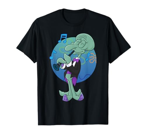 Squidwards Playing Clarry The Clarinet T-Shirt