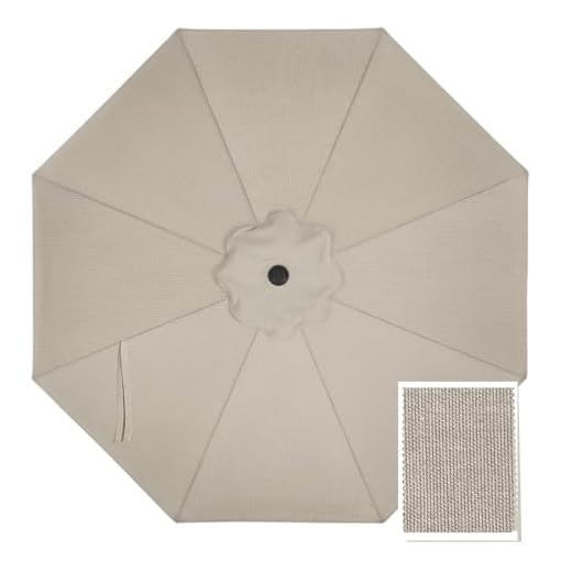 Best 9 ft replacement umbrella canopies Non-Fading Olefin Canopy for Market Umbrellas