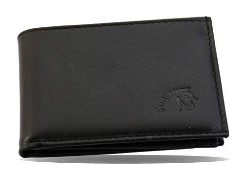 Funrey Cartera de Piel con Billetera - 6 Tarjetas y Placa de 10,5x7,5 cms. en Piel Color...