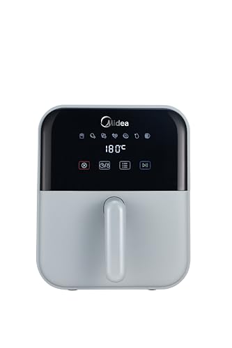 Midea Air Fryer With Digital Touch Control, 4L Capacity, Healthy Cooking 1400W, Frying, Grilling, Broiling, Roasting, Baking & Toasting, Timer Up To 60 Minutes Temperature Control 200°C - MAD-400T2APH