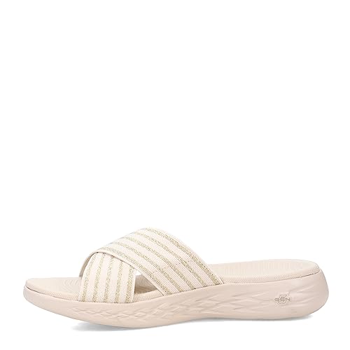 Skechers Skechers Performance ON-THE-GO 600 - CROSS BAND SLIDE, Natural, 9