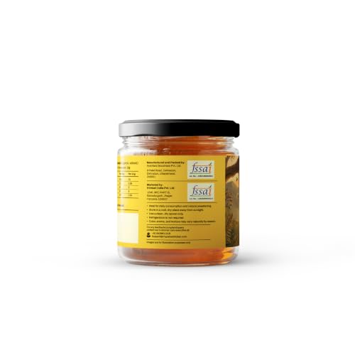 Image of My Pahadi Dukan Raw Multi-Flora Forest Honey 250g, 100% Pure Unprocessed Himalayan Honey from Lahaul-Spiti, Rich in Antioxidants, No Added Sugar, No Preservatives, Boosts Immunity