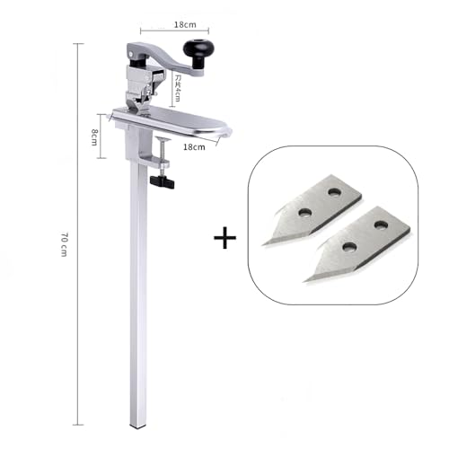 Kommerzieller manueller Dosenöffner-Edelstahl-schwere-klingen-justierbarer Griff-Platten-Glas-öffner für küchen-Kochen-nahrungs-vorbereitung