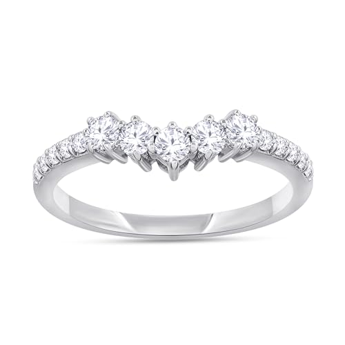 AFFY Lab Grown Diamond Chevron Band image