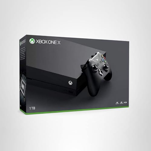 Microsoft Xbox One X 1TB Console with Wireless Controller: Enhanced, HDR, Native 4K, Ultra HD (2017 Model) (Renewed)
