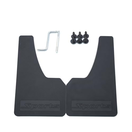 Image of Car Mud Flaps Universal Sport Car Styling Rubber Mud Guards (23.4 * 19.5 * 0.2, 2pcs)